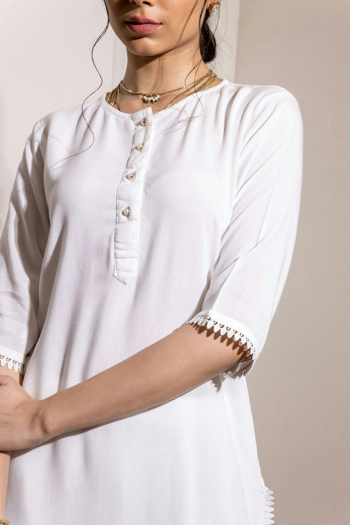 White Kurta Set