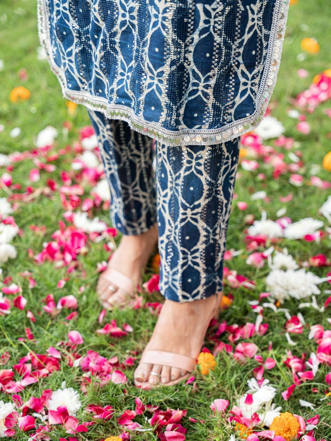 Indigo Shimmer Kurta Set