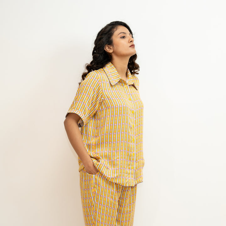 Easy Stripe Shirt - Yellow