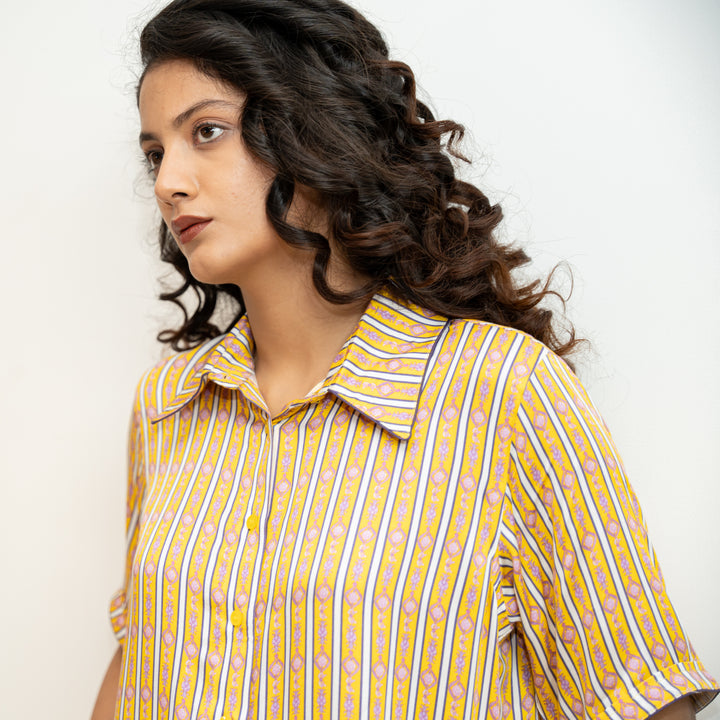 Easy Stripe Shirt - Yellow