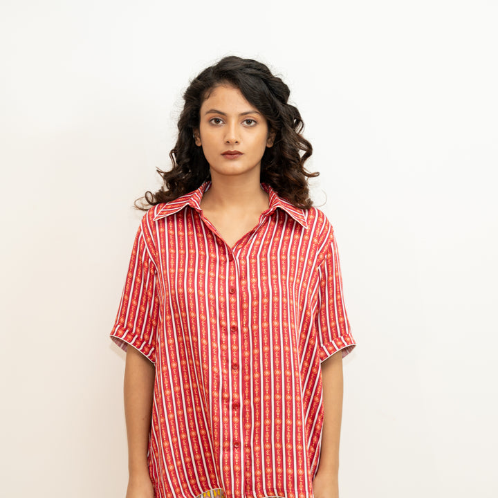 Easy Stripe Shirt - Red